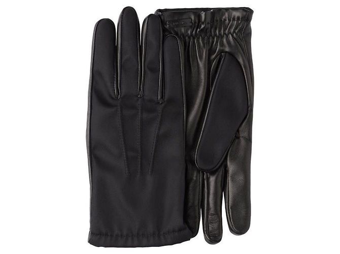Prada Guanti in pelle nappa di nylon