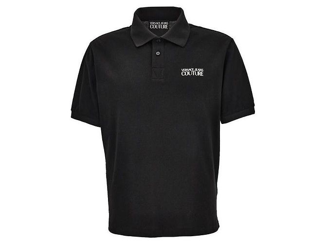 Versace Polo-Shirt in Regular Fit Schwarz