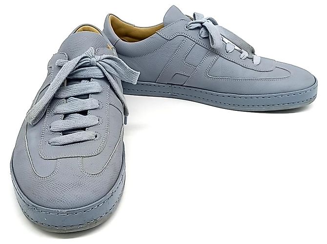 Sneakers Hermès Blu Cielo Pelle Uomo 42 Multicolore