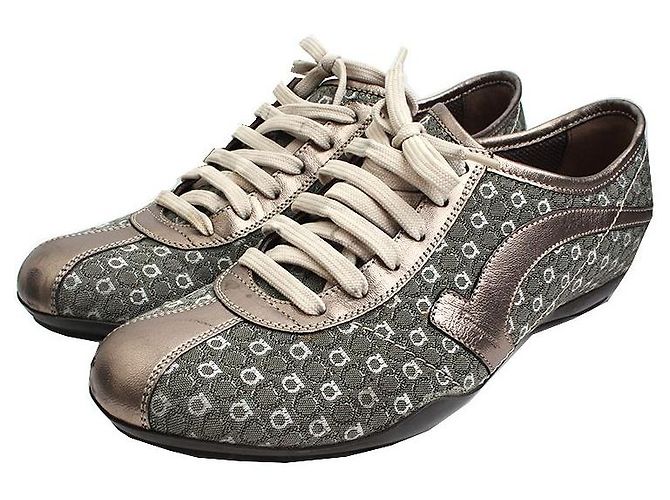 Salvatore Ferragamo Baskets en jacquard Marron