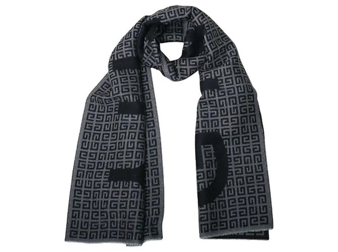 Givenchy Sciarpa in lana e seta Nero 