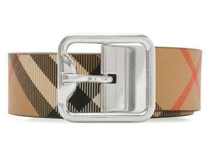 Burberry Cinturón reversible con hebilla de cuadros
