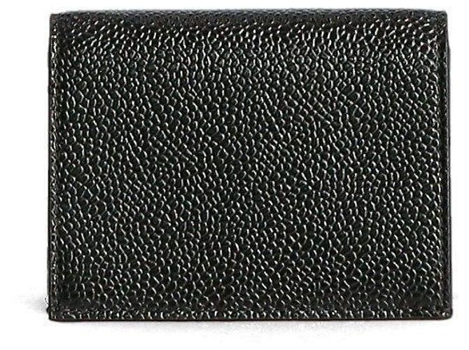 Thom Browne Triple Stripe Folded Double Card Holder Black
