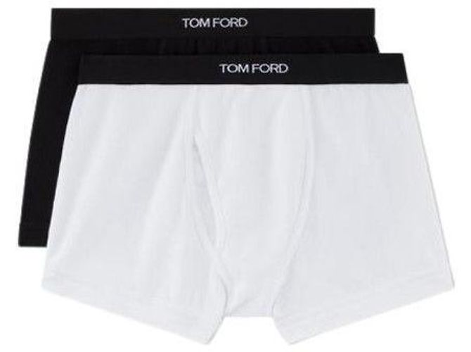Tom Ford Set di mutande da uomo con logo elastico, nero e bianco