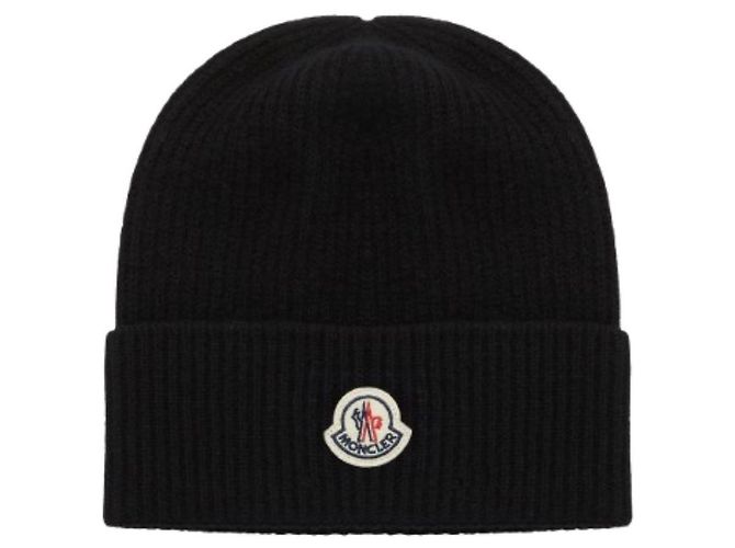 Moncler Kaschmir-Mütze schwarz