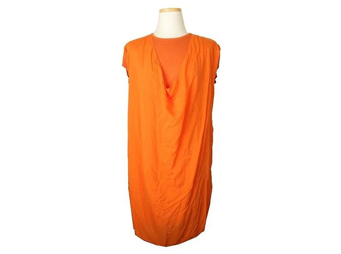 Lanvin Oranges ärmelloses Kleid und Oberteil