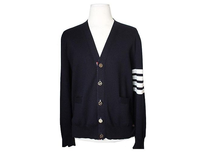 Thom Browne Baumwollcardigan für Herren Schwarz