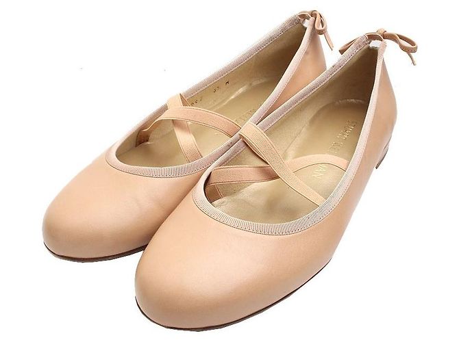 Sapatos planos bege Stuart Weitzman Marrom