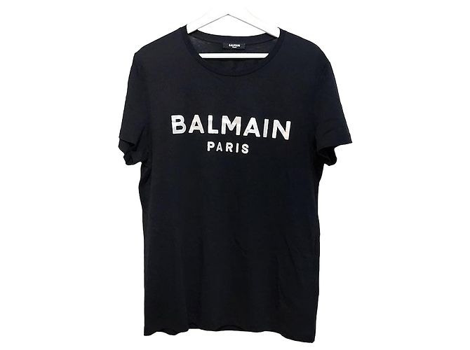 Balmain Logo Short Sleeve Black