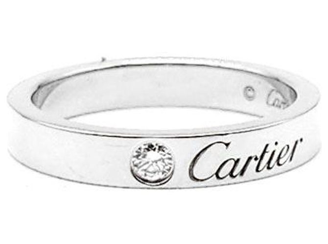 Cartier Logo Diamantring Silber