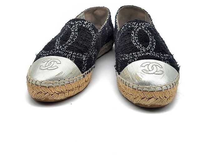 Chanel CC Tweed Espadrille Sneakers Multiple colors