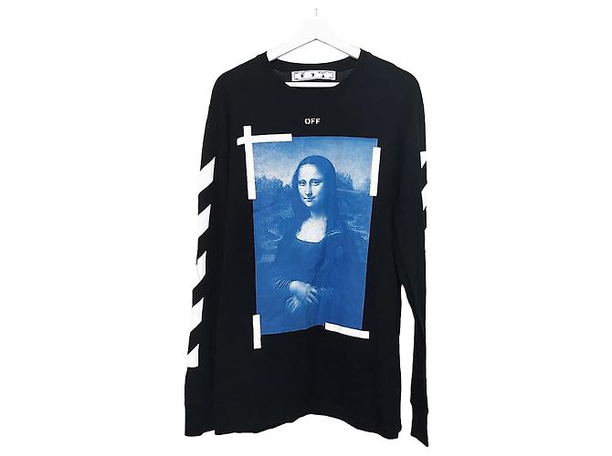 Off White Mona Lisa Pfeil Langarm Blau 