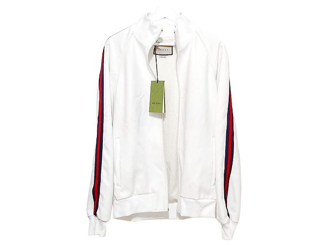 Gucci Giacca da track con zip e maniche web Multicolore