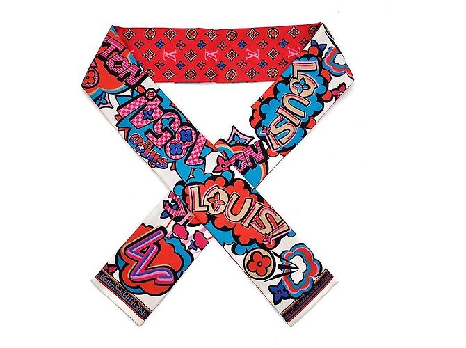 Louis Vuitton Bandana in seta Monogram Street Multicolore