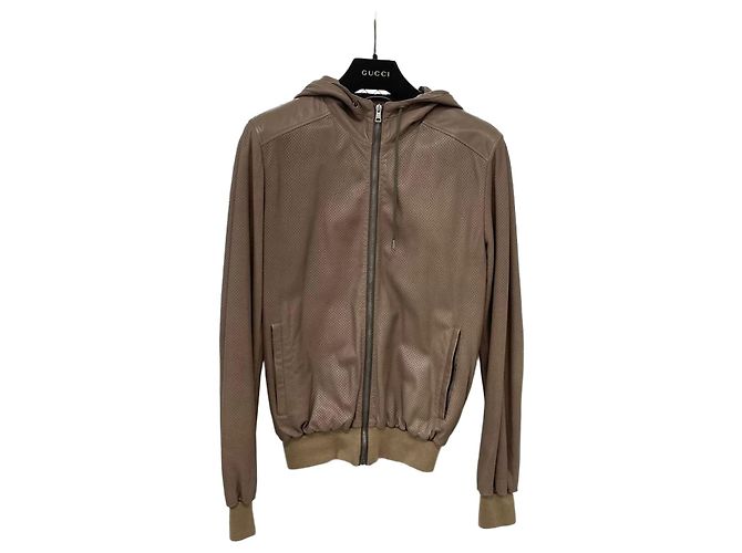 Gucci Reißverschluss-Pullover Braun 