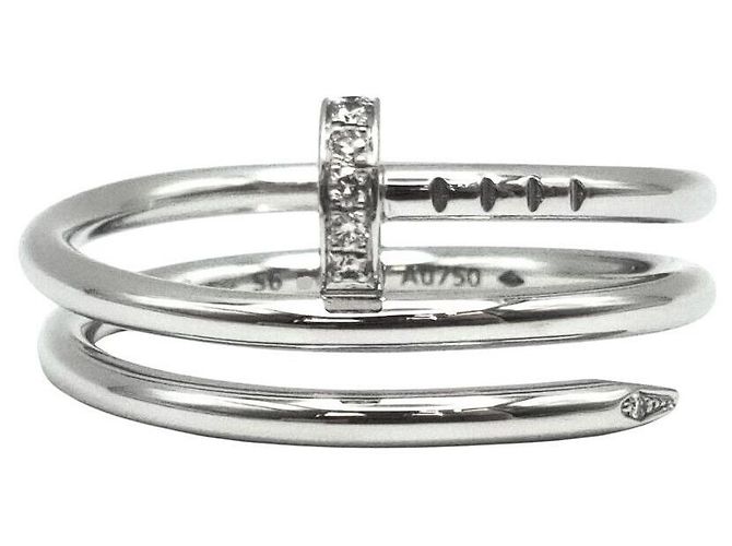 Cartier Anello Juste un Clou in Diamante Bianco