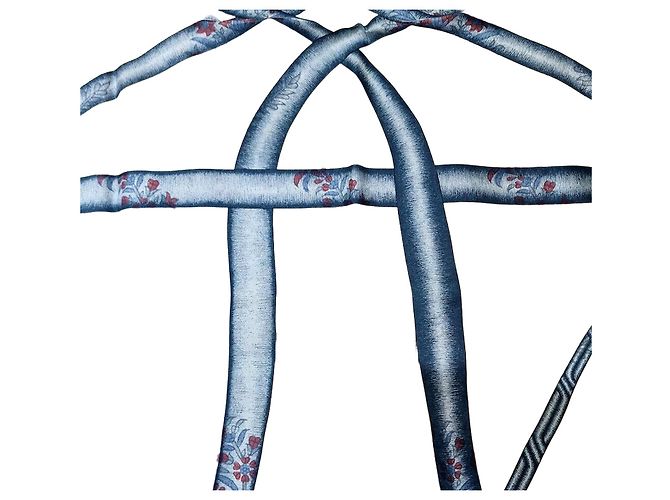 Hermès Lenço de seda Branco