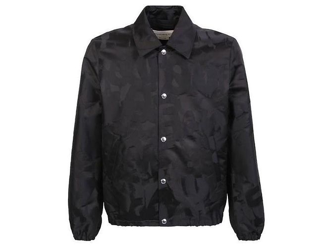 Alexander Mcqueen Giacca con logo Graffiti Nero