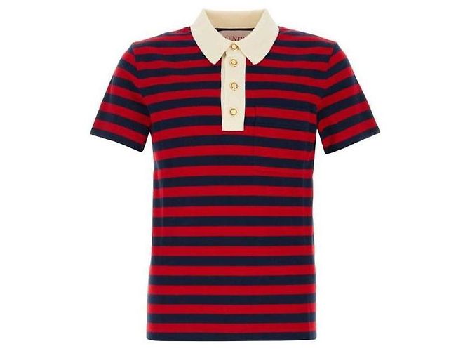 Valentino Gestreiftes Baumwoll-Polohemd