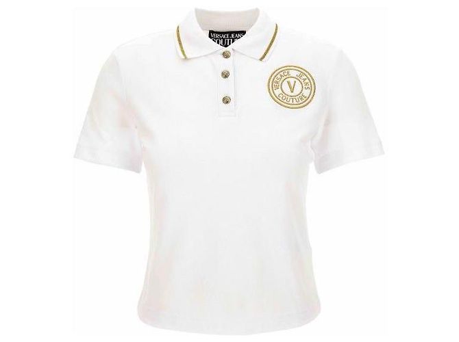 Versace Polo bordado con emblema