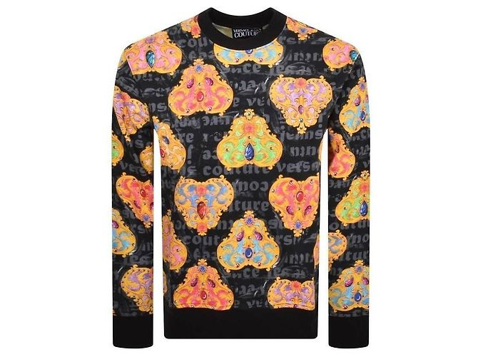 Versace Sudadera con estampado de corazón