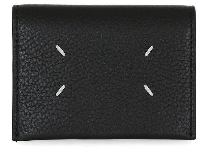Maison Martin Margiela Logo Stitch Wallet Black