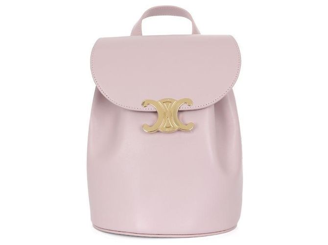 Céline Mochila Bonny em couro de bezerro liso Rosa
