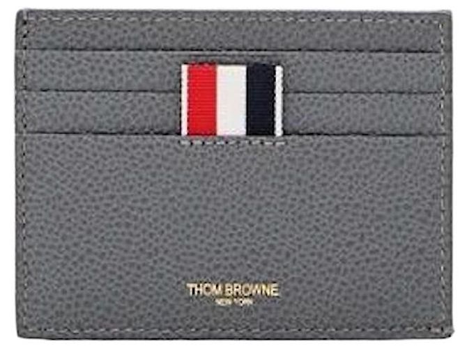 Thom Browne Pebble Grain Note Compartment Single Card