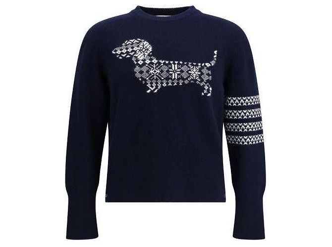 Thom Browne Jersey de punto Hector de lana merina para las fiestas