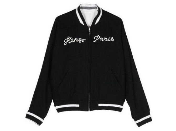 Kenzo Reversible Elephant Souvenir Jacket Black