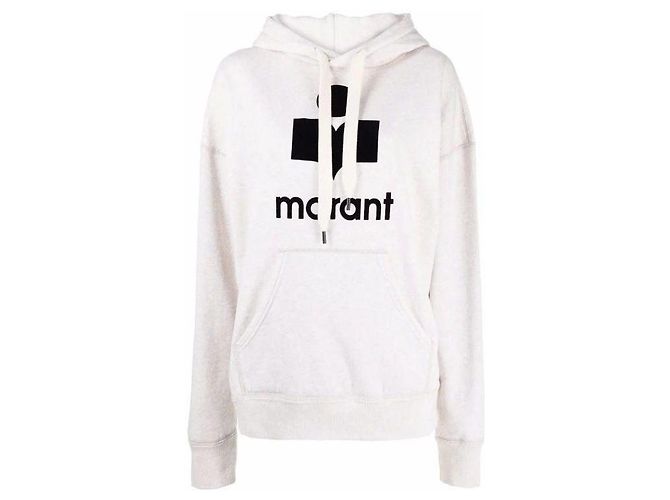 Isabel Marant Kapuzensweatshirt ECCA Weiß 