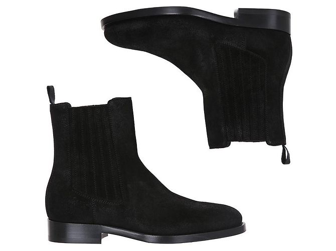 Brunello Cucinelli Botas Chelsea de camurça Preto