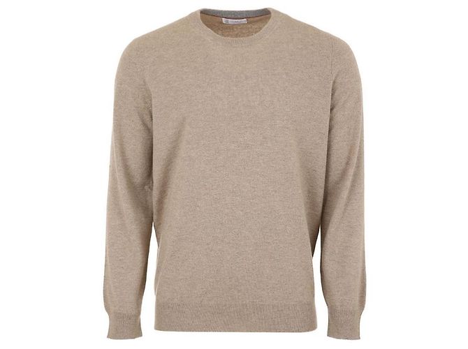 Brunello Cucinelli Pullover aus reinem Kaschmir Braun