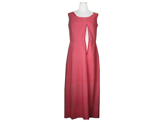 Comme Des Garcons Rotes Kleid mit Schlitz