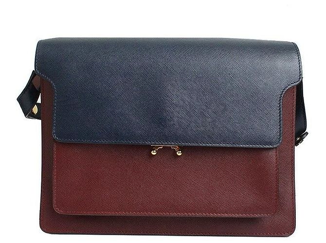 Marni Bolsa tiracolo estilo baú Multicor