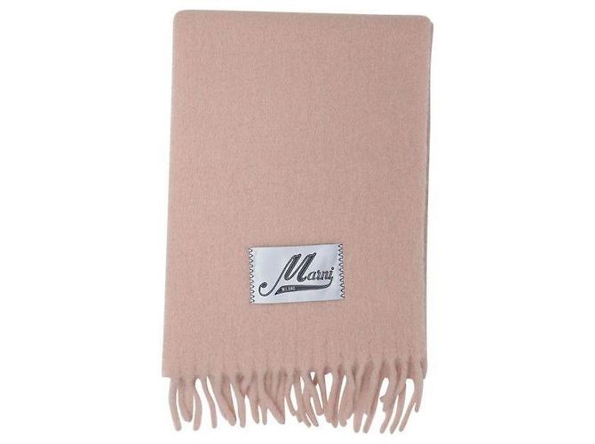 Marni Bufanda de alpaca cepillada Rosa