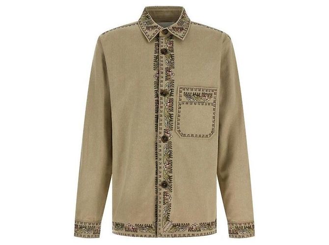 Isabel Marant Jaqueta sobreposta de algodão bordada Branco