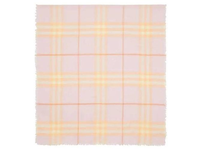 Burberry Karo-Wollschal Orange