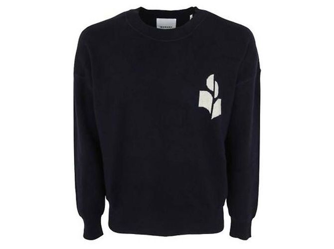 Isabel Marant Pull avec logo Bleu
