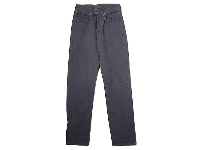 Versace Graue Jeanshose Braun