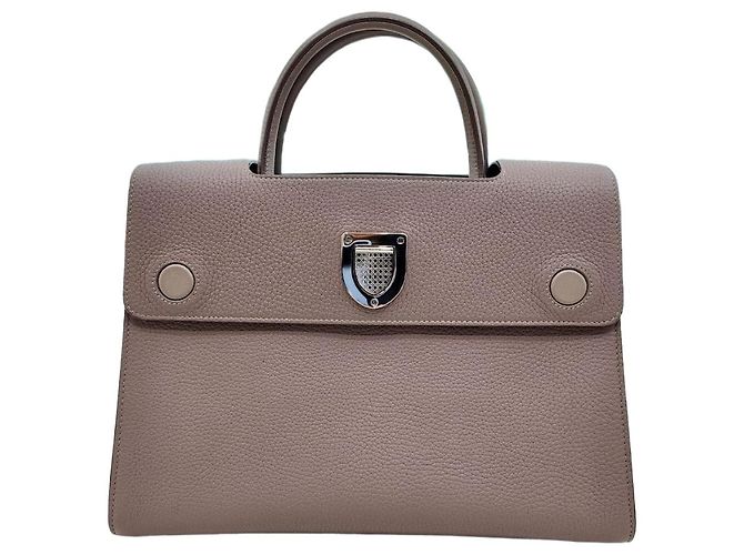 Diorama Top Handle Small Dot Crossbody Bag Brown