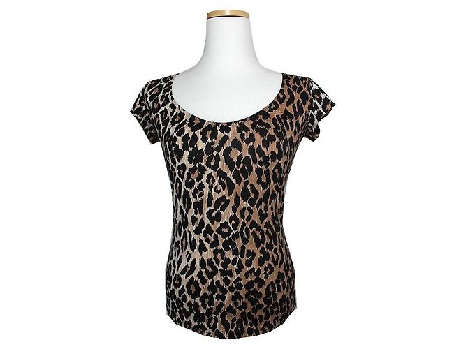 Dolce & Gabbana Top de Leopardo Dolce Gabbana Ropa Interior Castaño