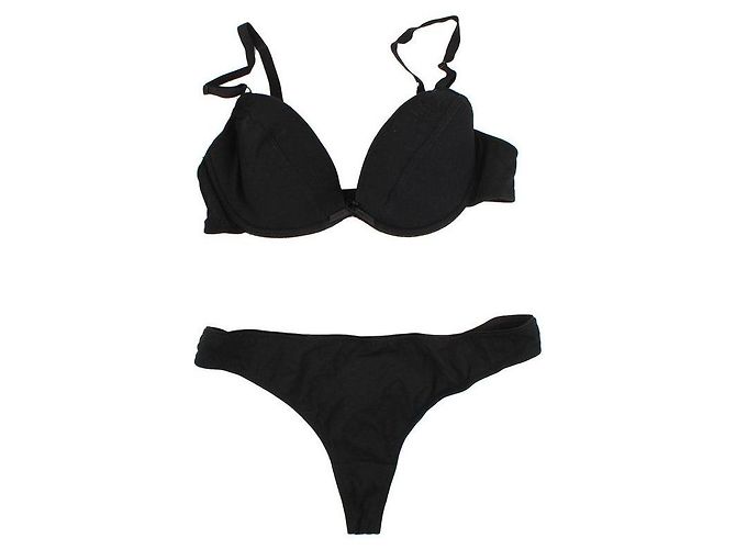 Dolce & Gabbana Conjunto de ropa interior negra Negro