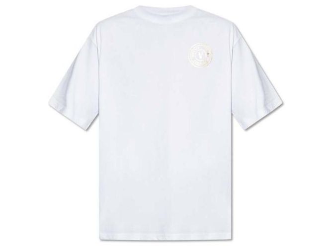Versace T-Shirt mit Emblem Weiß 