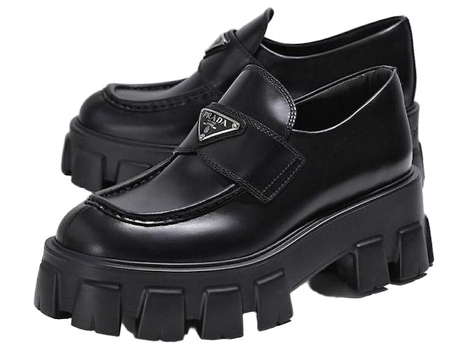 Prada Mocassini Monolith Nero 