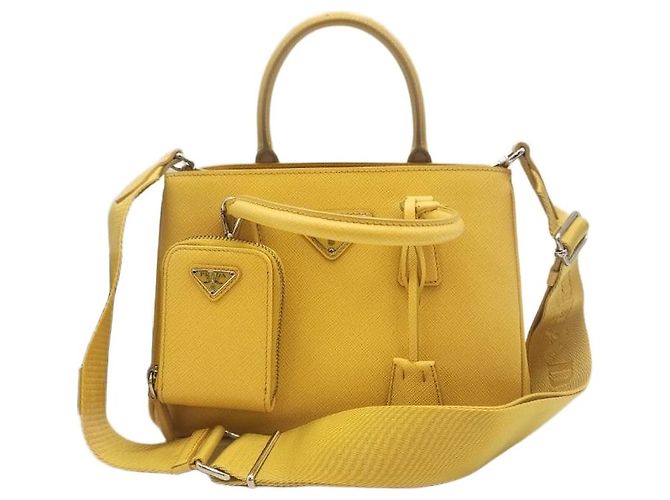 Prada Bolsa Micro Tote Galleria Saffiano Multicor