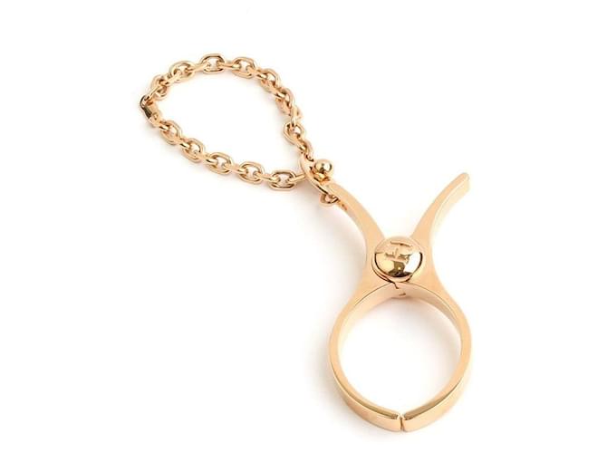 Hermès Rose Gold Keychain and Glove Holder Pink 