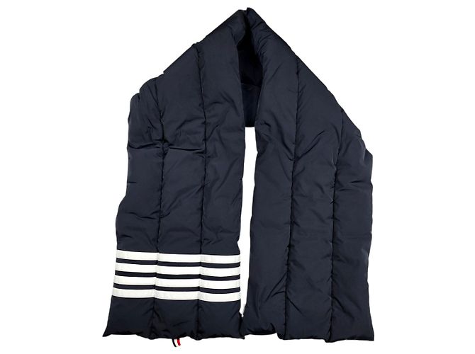 Thom Browne Cachecol acolchoado Azul