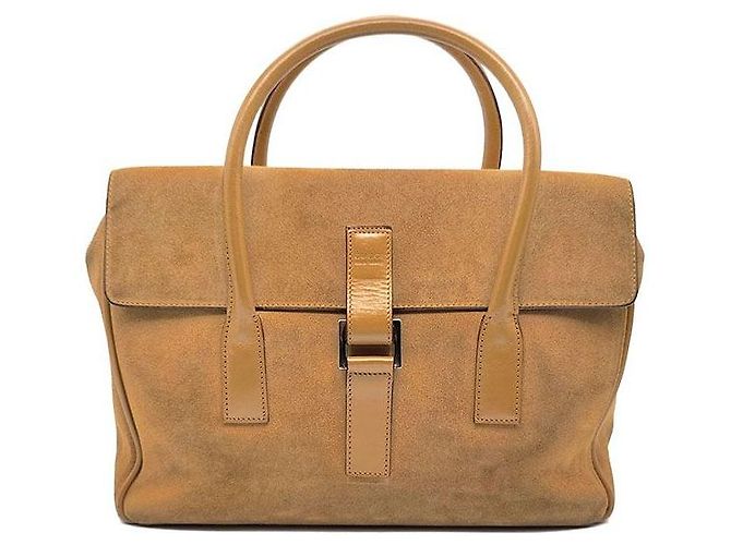 Gucci Sac cabas en daim Orange