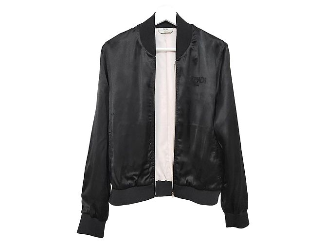 Fendi Rome Bomber Jacket Black